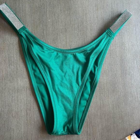 Victoria's Secret Emerald Bikini Bottom large nwot - Picture 1 of 3